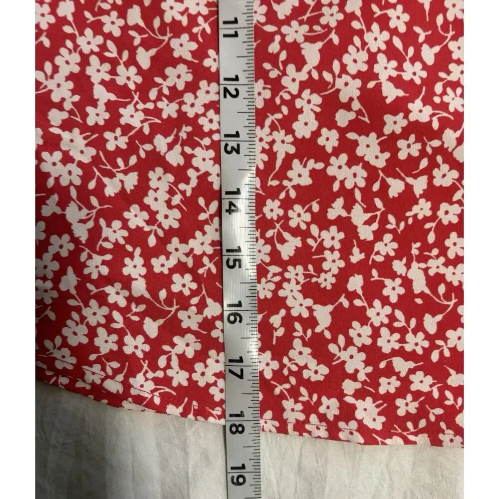 J.Crew Floral Print Scalloped Cami Tank Top Cottage Prairie Girly Women's Size 6